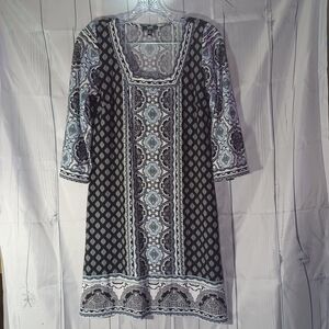 MSK multi pattern mini 70’s dress